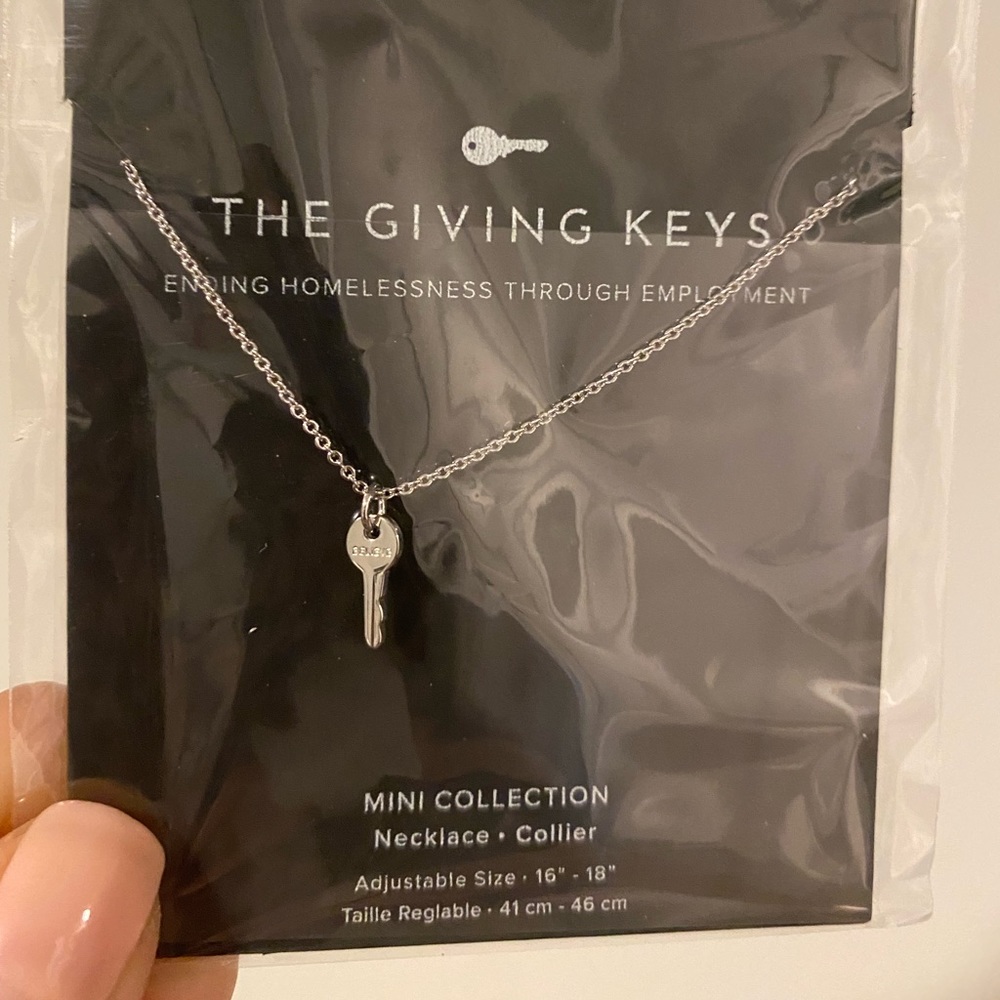 The Giving Keys - Silver key necklace